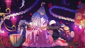 Jinx Arcane Birthday Cake Wallpaper