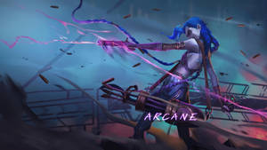 Jinx Arcane Cool Weapons Wallpaper