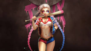 Jinx Cool League Of Legends Look Wallpaper