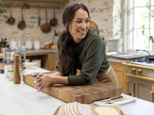 Joanna Gaines's Rustic Kitchen Design Wallpaper