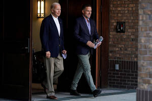 Joe And Hunter Biden Leave Church Wallpaper