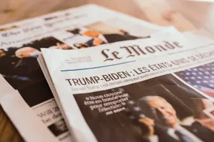 Joe Biden In New York Times Newspaper Wallpaper