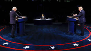 Joe Biden Presidential Debate Wallpaper