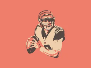 Joe Burrow Digital Art Wallpaper