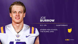 Joe Burrow Football Profile Wallpaper