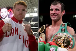 Joe Calzaghe And Canelo Álvarez Collage Wallpaper