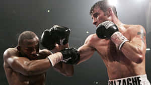 Joe Calzaghe And Jeff Lacy Fight Scene Wallpaper