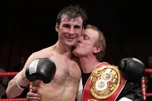 Joe Calzaghe Wins A World Title Belt Wallpaper