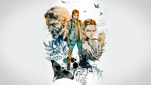 Joel, Abbie, And Ellie In The Last Of Us 4k Wallpaper