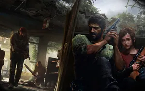 Joel And Ellie Hiding The Last Of Us Wallpaper