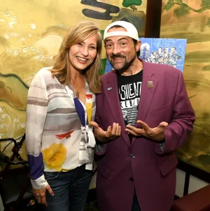 Joey Lauren Adams With Kevin Smith Promoting