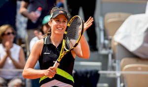 Johanna Konta Clapping On-court Wallpaper