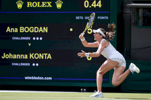 Johanna Konta Wimbledon Scoreboard Wallpaper