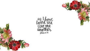 John 13:34 Bible Verse Laptop Wallpaper