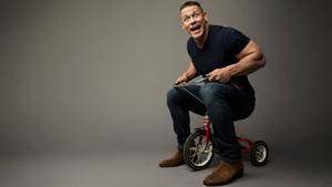John Cena Riding Mini Bike Wallpaper