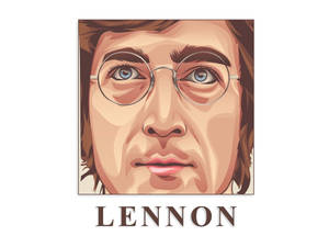 John Lennon Oil Painting Wallpaper