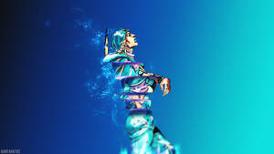 Johnny Joestar Blue Ombre Wallpaper