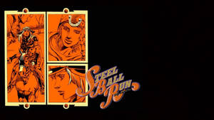 Johnny Joestar Orange Black Wallpaper