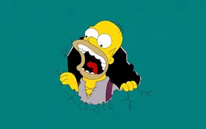Join Homer Simpson On A Journey With Any Of His Pc Games. Wallpaper