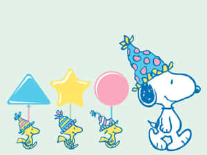 Join In The Birthday Fun And Celebrate With Charlie Brown! Wallpaper