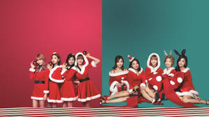 Join Jyp's Twice This Holiday Season! Wallpaper