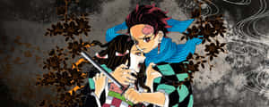 Join Tanjiro And His Friends On Their Quest To Save Nezuko In Demon Slayer Manga Wallpaper
