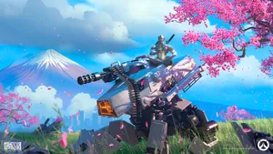 Join The Fight As Genji, The Cybernetic Ninja Wallpaper