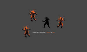 Join The Fire Ninjas And Become Uncatchable Wallpaper