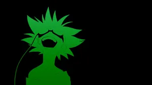 Join The Green Anime Movement Wallpaper