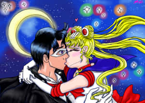 Join Tuxedo Mask In The Fight For Justice! Wallpaper