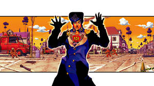 Jojo's Bizarre Adventure Josuke Posing Wallpaper