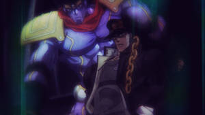 Jojo's Bizarre Adventure Star Platinum And Jotaro Wallpaper