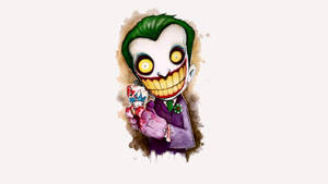 Joker Drawing Cartoon Yellow Teeth Wallpaper