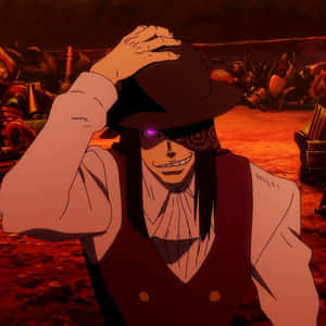 Joker From Fire Force - A Mysterious Enigma Wallpaper