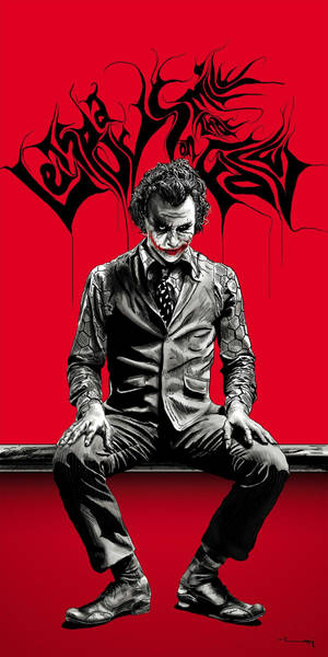 Joker Iphone Gothic Red Formal Suit Wallpaper