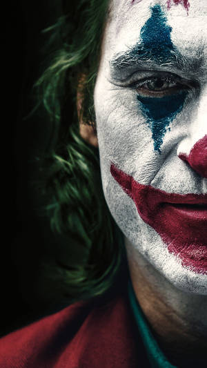 Joker Phone Half Face Wallpaper