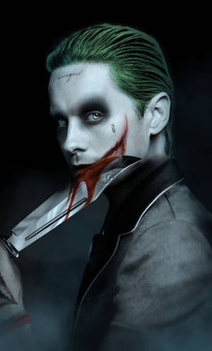 Joker Phone Jared Leto Wallpaper