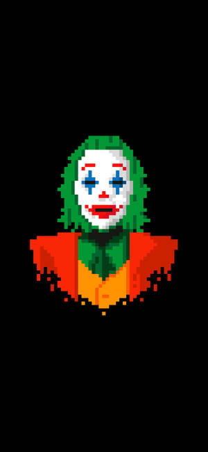 Joker Phone Pixel Art Wallpaper
