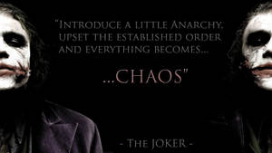 Joker's Quotes From Batman Wallpaper