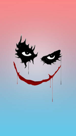 Joker Smile Minimalist Aesthetic Wallpaper