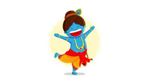 Jolly And Cute Krishna Wallpaper