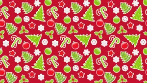 Jolly Christmas Festive Digital Illustration Wallpaper