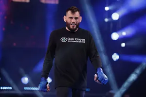 Jon Fitch Preparing For A Bellator Mma Fight Wallpaper