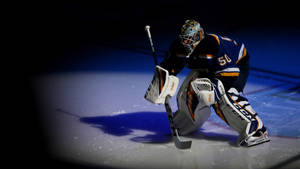 Jordan Binnington Of Ice Hockey League Player Wallpaper