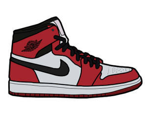 Jordan Cartoon Shoe Poster Wallpaper