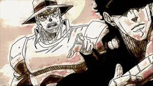 Joseph Joestar And Jotaro Kujo Wallpaper