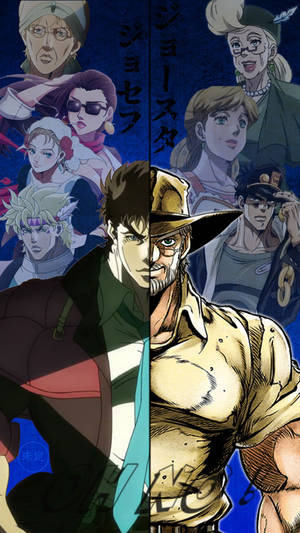 Joseph Joestar Evolution Jojo Iphone Wallpaper