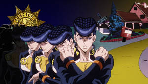 Josuke Anime Jojo’s Bizarre Adventure Wallpaper