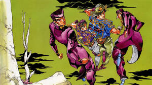 Josuke With The Squad Wallpaper