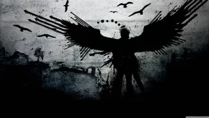 Journey Into A World Of Dark Anime Scenery Wallpaper